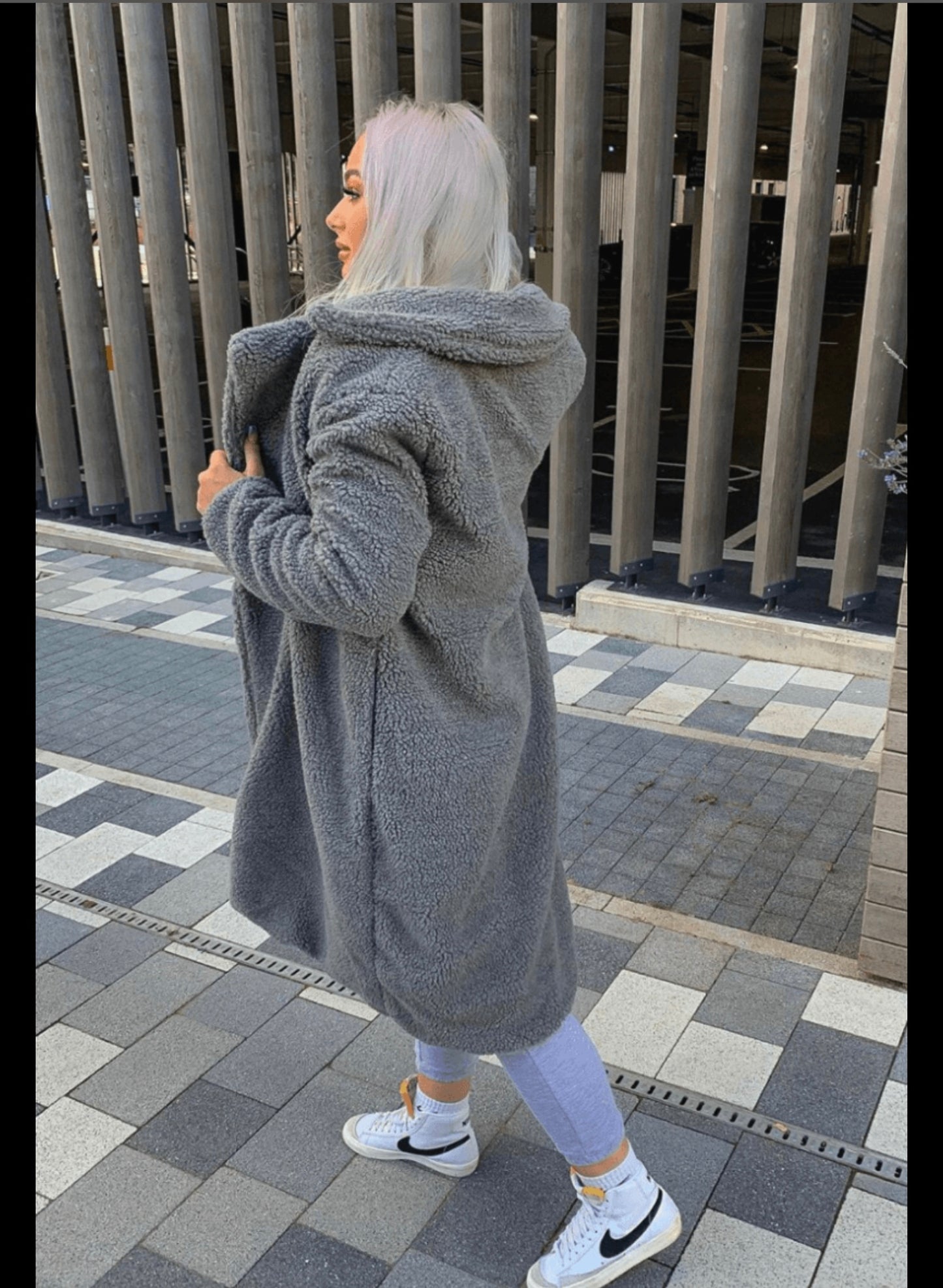 Super nova gray trench coat